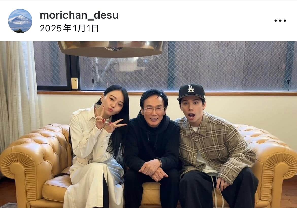 森進一さんのインスタグラム（＠morichan_desu）より