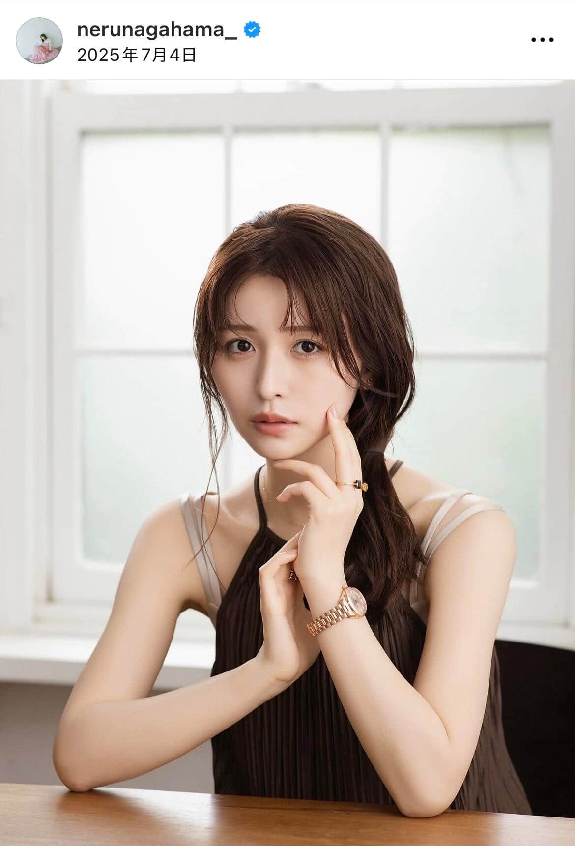 長濱ねるさんのインスタグラム（＠nerunagahama_）より