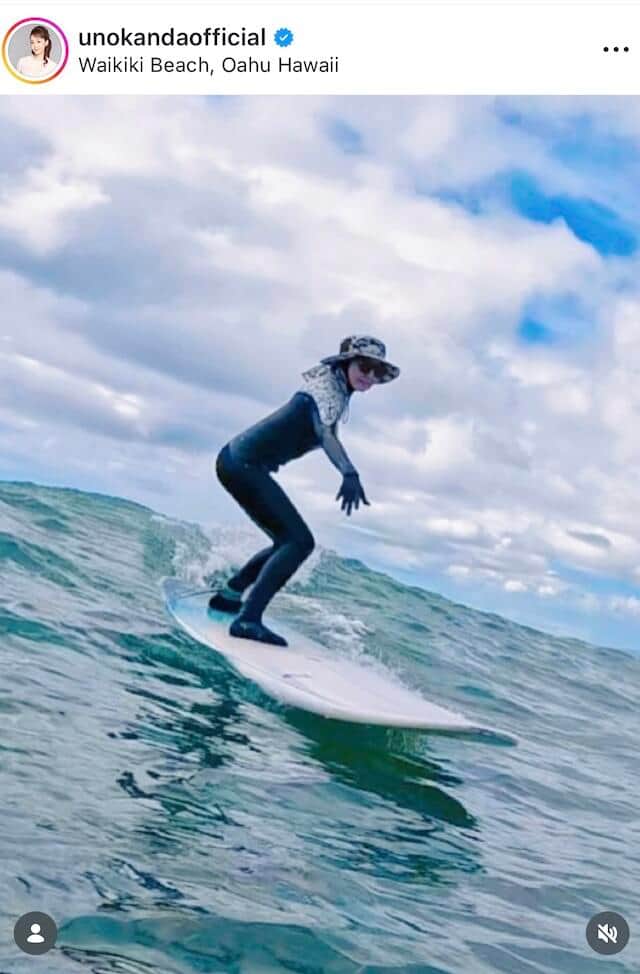 神田うのさんのインスタグラム（＠unokandaofficial）より