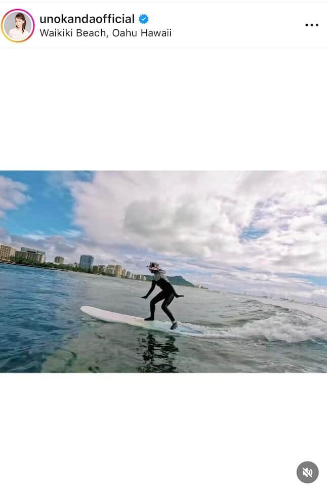 神田うのさんのインスタグラム（＠unokandaofficial）より