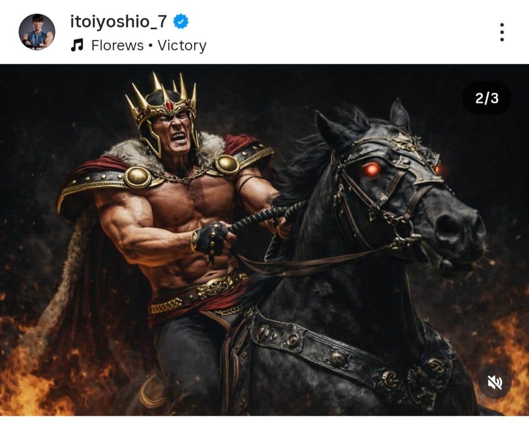 糸井嘉男氏のインスタグラム（＠itoiyoshio_7）より