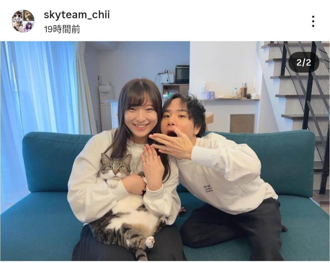ちぃさんのインスタグラム（＠skyteam_chii）より