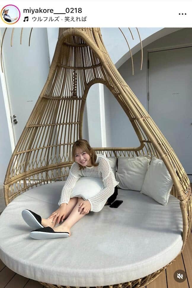 都玲華さんのインスタグラム（＠miyakore___0218）より