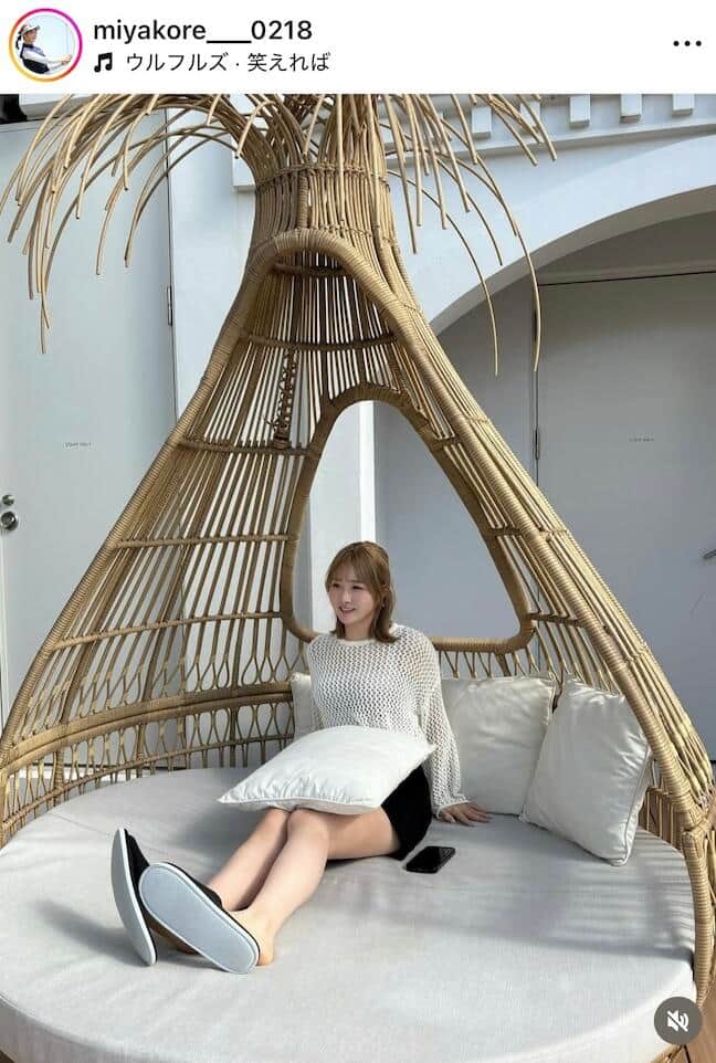 都玲華さんのインスタグラム（＠miyakore___0218）より