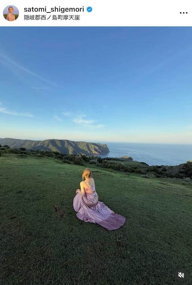 重盛さと美さんのインスタグラム（＠satomi_shigemori）より