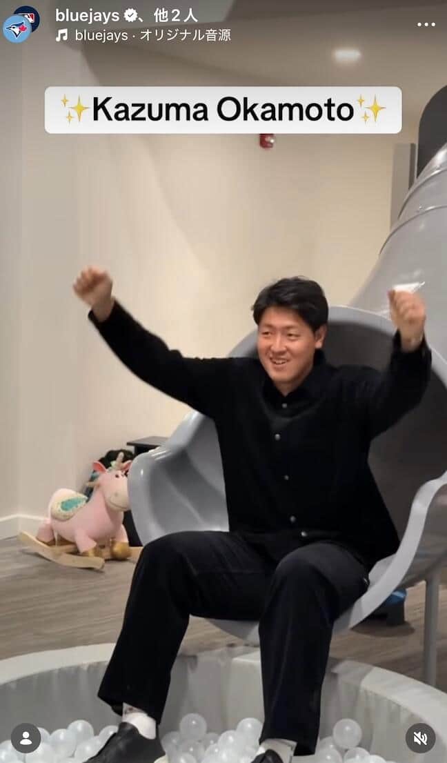 ブルージェイズの公式インスタグラム（＠bluejays）より