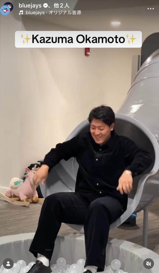 ブルージェイズの公式インスタグラム（＠bluejays）より