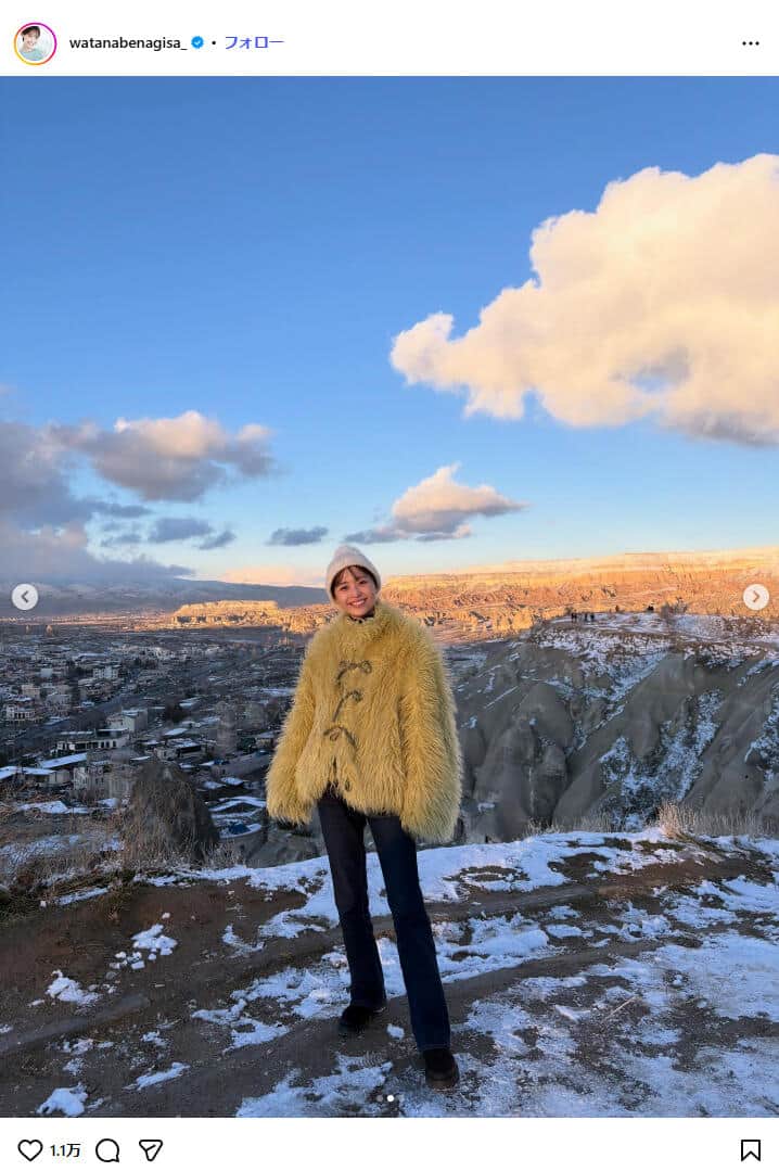 渡邊渚さんのインスタグラム（＠watanabenagisa_）より