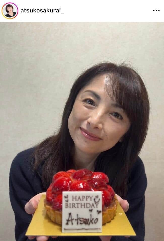 櫻井淳子さんのインスタグラム（＠atsukosakurai_）より