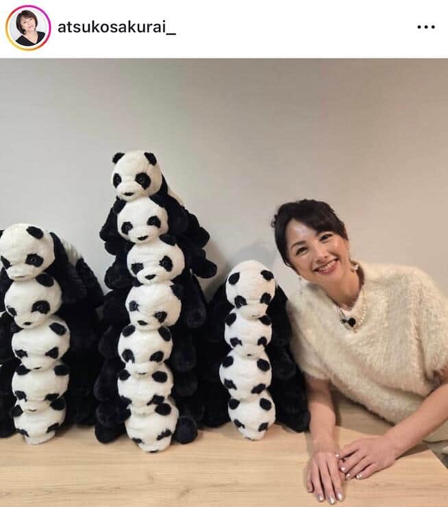 櫻井淳子さんのインスタグラム（＠atsukosakurai_）より