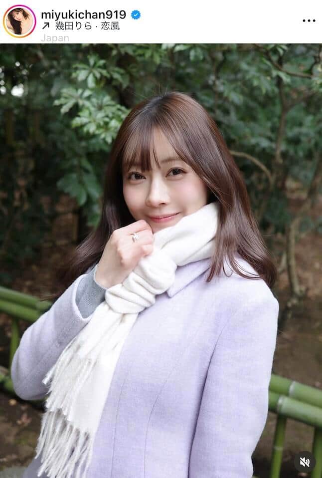 渡辺美優紀さんのインスタグラム（＠miyukichan919）より