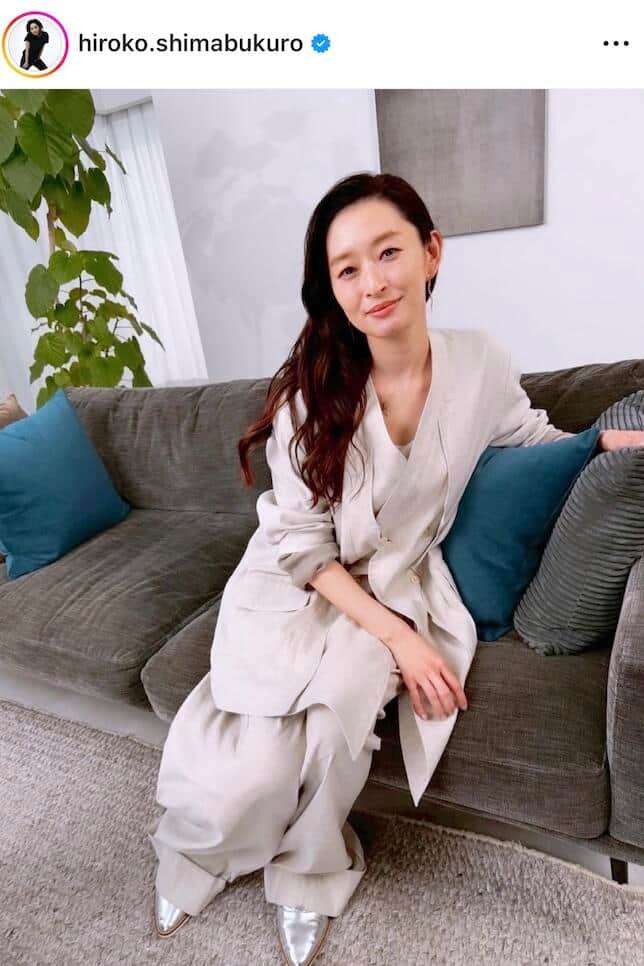島袋寛子さんのインスタグラム（＠hiroko.shimabukuro）より