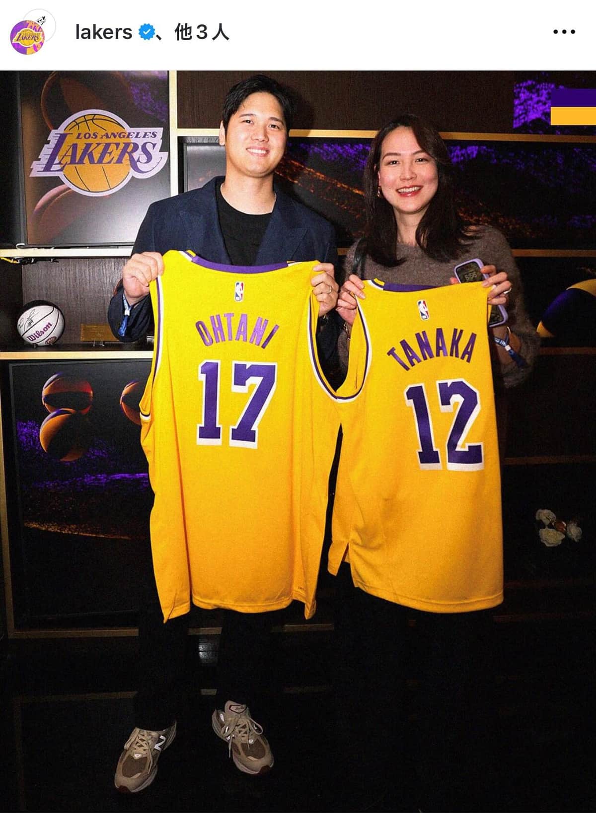 大谷夫妻（大谷のインスタグラムより）