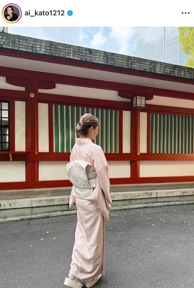 加藤あいさんのインスタグラム（＠ai_kato1212）より