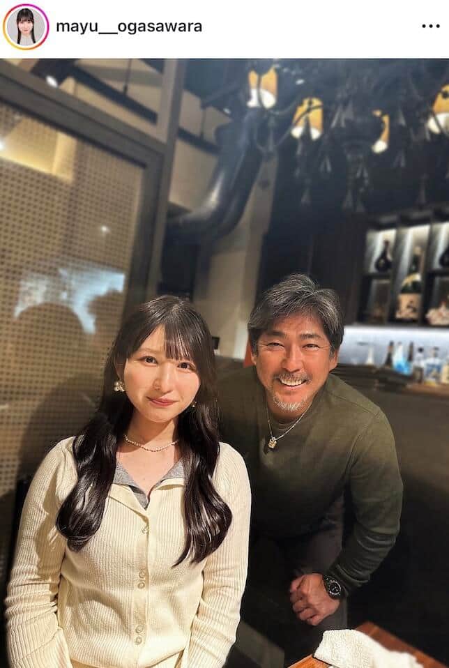 小笠原茉由さんのインスタグラム（＠mayu__ogasawara）より