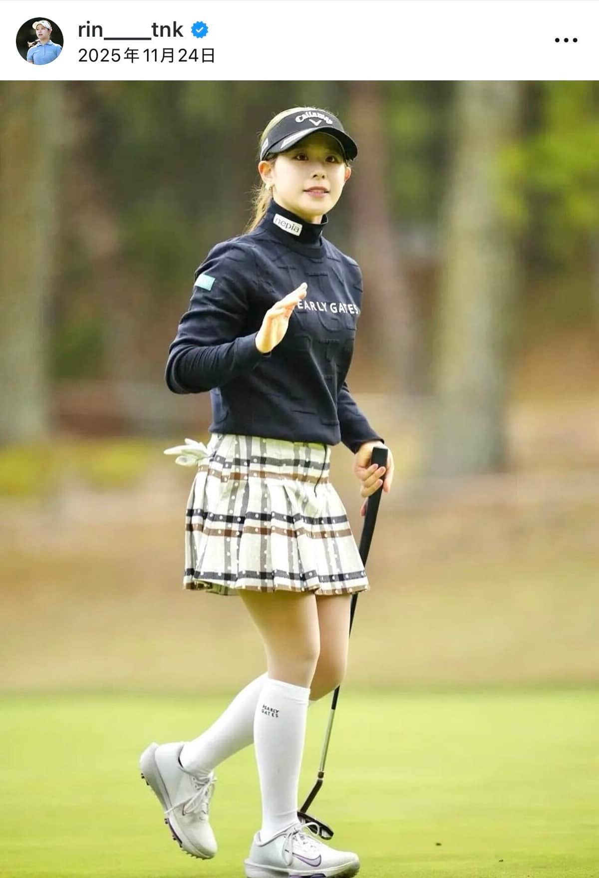 女子ゴルフの吉田鈴＆尾関彩美悠、ディズニーでオフ満喫「激カワ」プラべショット　「2人共可愛すぎる」