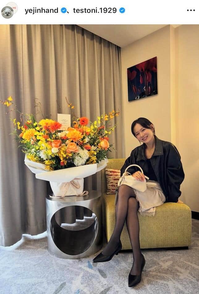 ソン・イェジンさんのインスタグラム（＠yejinhand）より