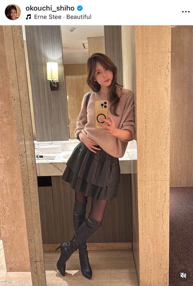 大河内志保さんのインスタグラム（＠okouchi_shiho）より