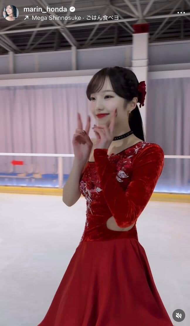 本田真凜さんのインスタグラム（＠marin_honda）より