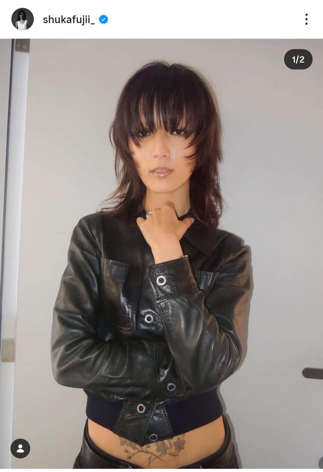 藤井萩花さんのインスタグラム（＠shukafujii_）より