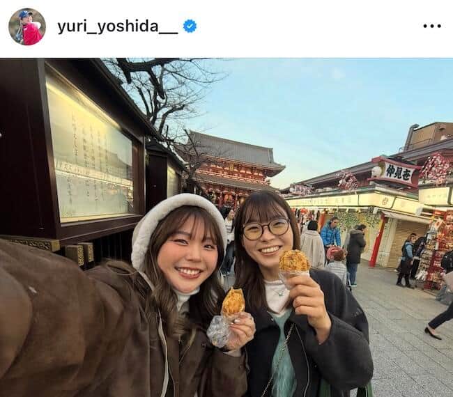 吉田優利さんのインスタグラム（＠yuri_yoshida__）より