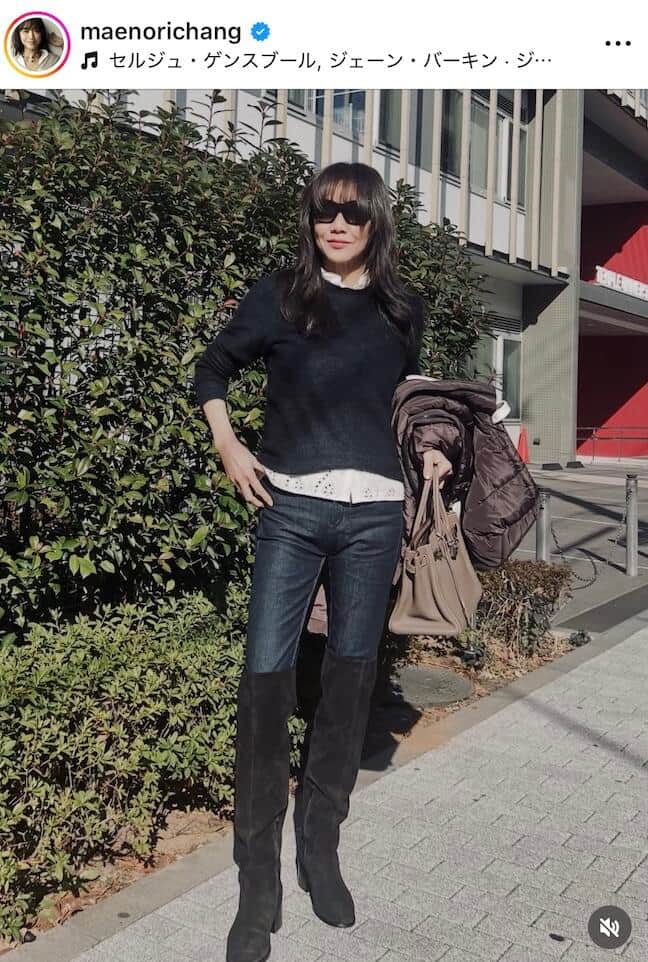 前田典子さんのインスタグラム（＠maenorichang）より