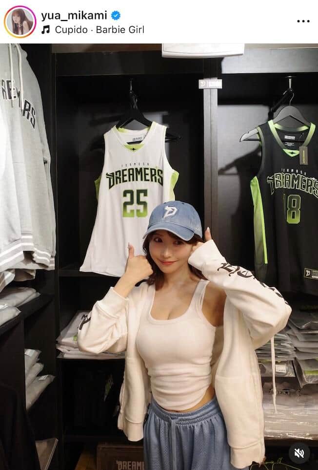 三上悠亜さんのインスタグラム（＠yua_mikami）より