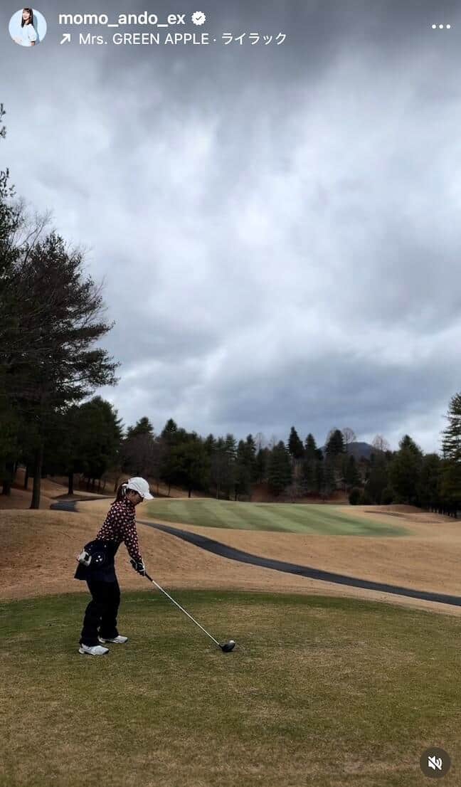 安藤萌々さんのインスタグラム（＠momo_ando_ex）より