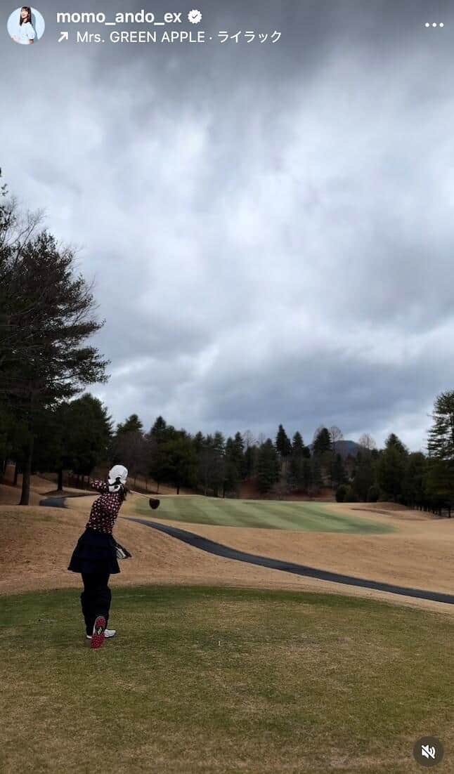 安藤萌々さんのインスタグラム（＠momo_ando_ex）より