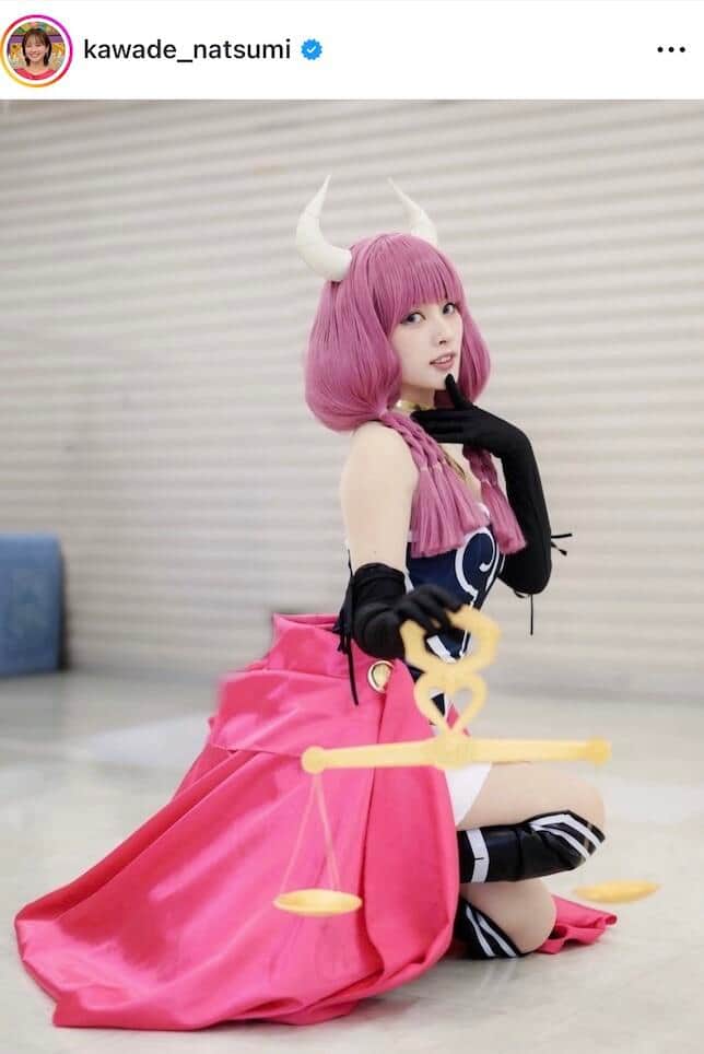 河出奈都美アナのインスタグラム（＠kawade_natsumi）より