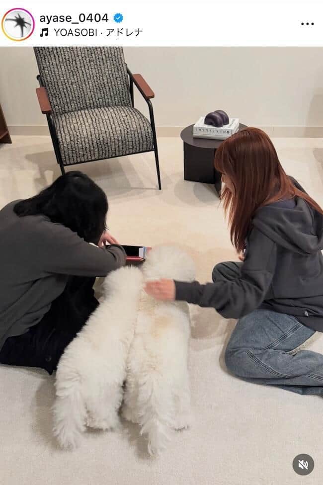 Ayaseさんのインスタグラム（＠ayase_0404）より