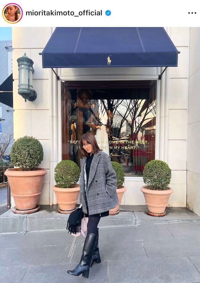 瀧本美織さんのインスタグラム（＠mioritakimoto_official）より