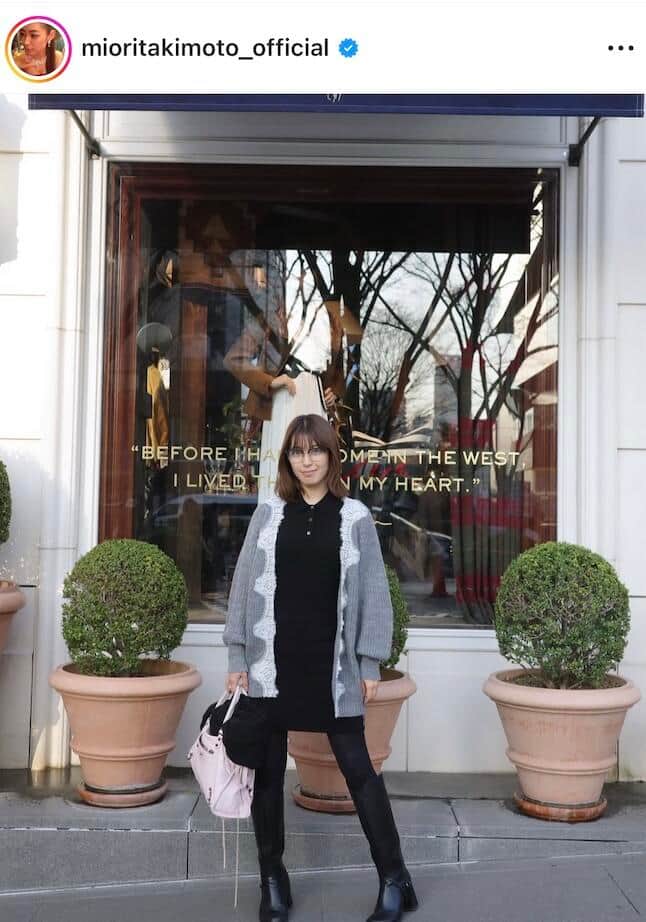 瀧本美織さんのインスタグラム（＠mioritakimoto_official）より