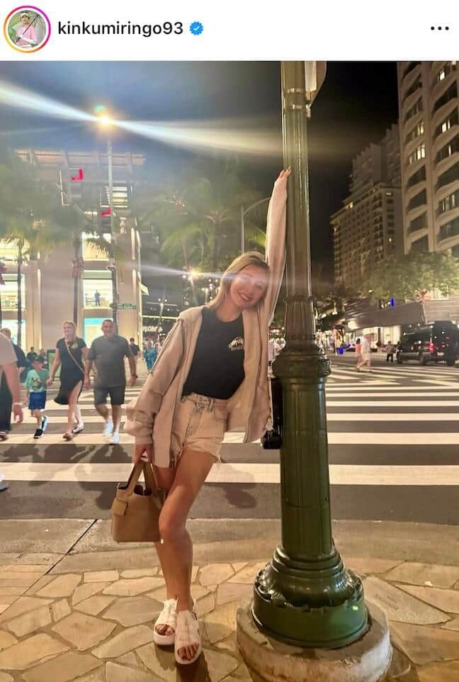 金田久美子さんのインスタグラム（＠kinkumiringo93）より