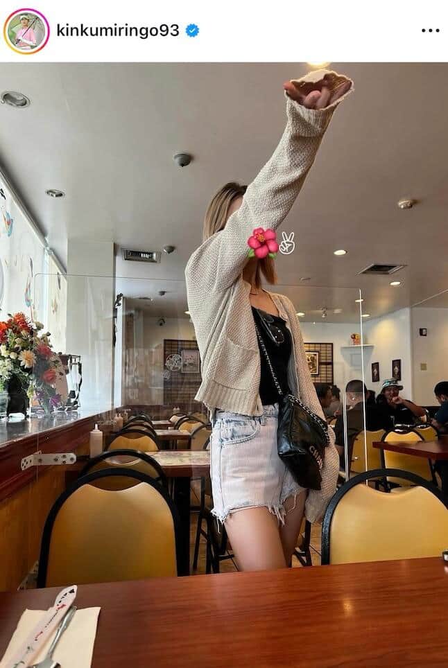 金田久美子さんのインスタグラム（＠kinkumiringo93）より