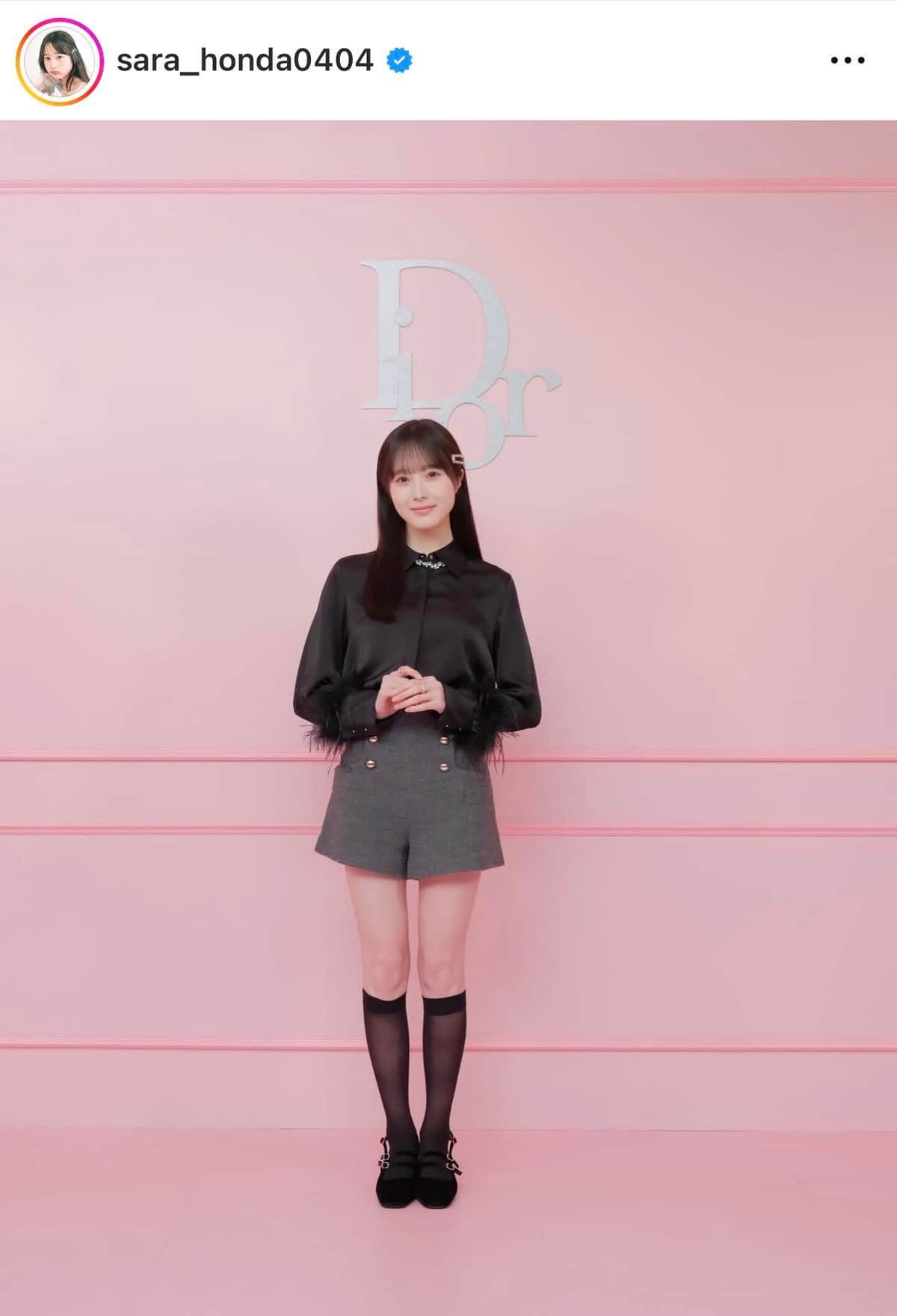 本田紗来さんのインスタグラム（＠sara_honda0404）より