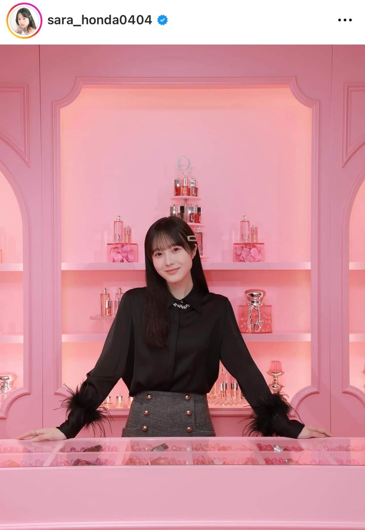本田紗来さんのインスタグラム（＠sara_honda0404）より