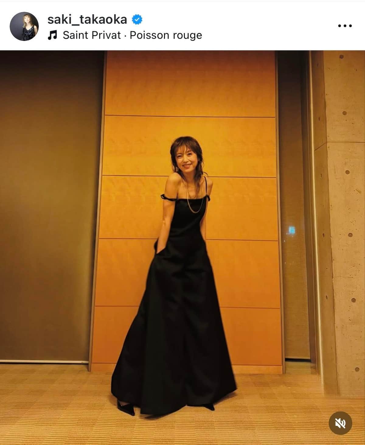 高岡早紀さんのインスタグラム（＠saki_takaoka）より
