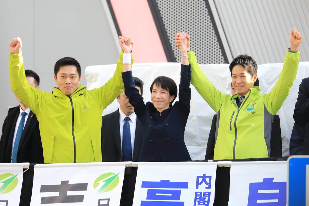 高市首相、衆院選「第一声」は維新・吉村代表と　秋葉原駅前で語った持論「危機管理投資」と「毛染め剤」の関係