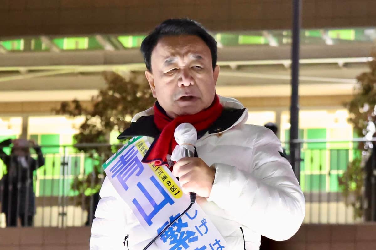 「政治が敵増やしてどないすんねん」　兵庫8区・青山繁晴氏、斎藤元彦知事の「揺れる県政」に演説で言及