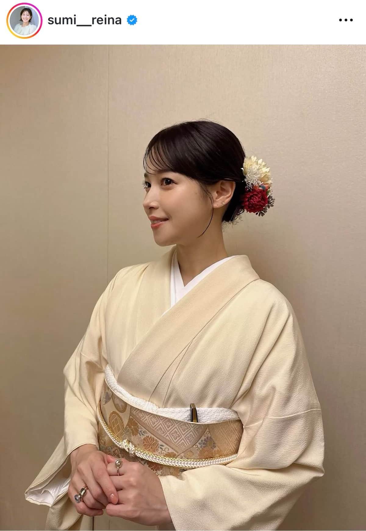 鷲見玲奈さんのインスタグラム（＠sumi__reina）より
