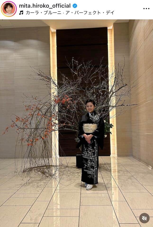 三田寛子さんのインスタグラム（＠mita.hiroko_official）より