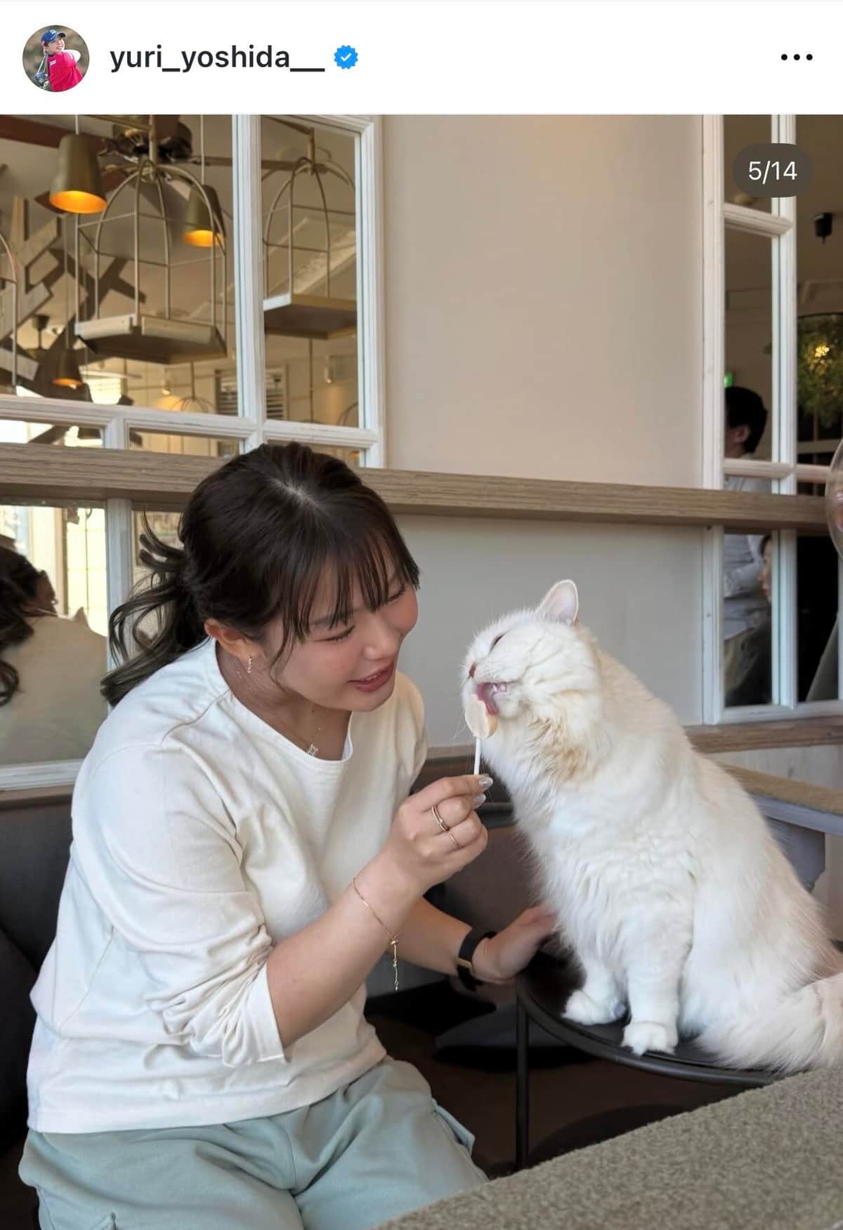 吉田優利さんのインスタグラム（＠yuri_yoshida__）より