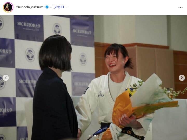 角田夏実選手のインスタグラム（＠tsunoda_natsumi）より