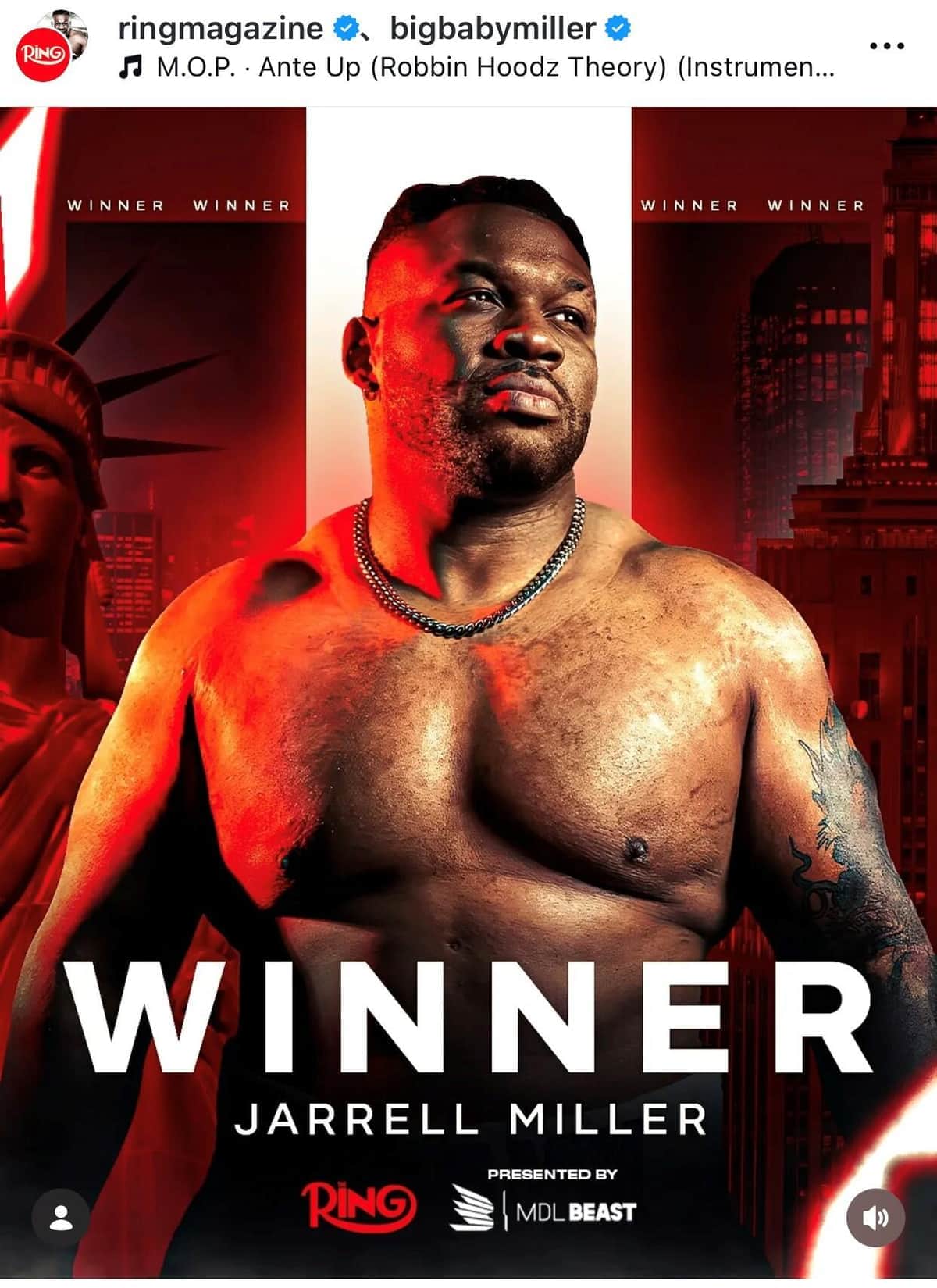 ボクシング界を「震撼」させた珍事、パンチ受けカツラ吹っ飛ぶ...「史上最も話題を呼んだ瞬間」米メディア報道