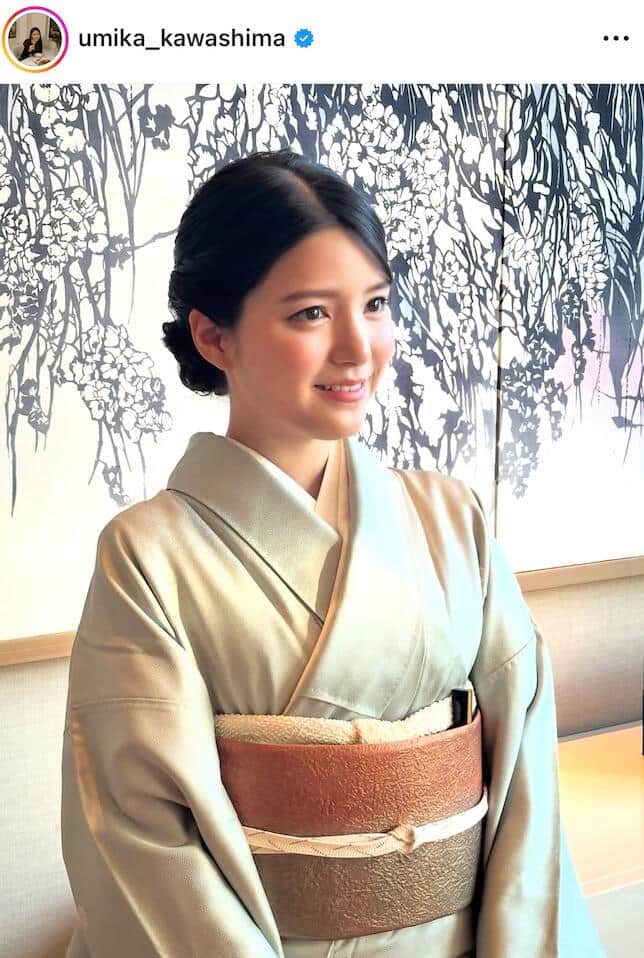川島海荷さんのインスタグラム（＠umika_kawashima）より