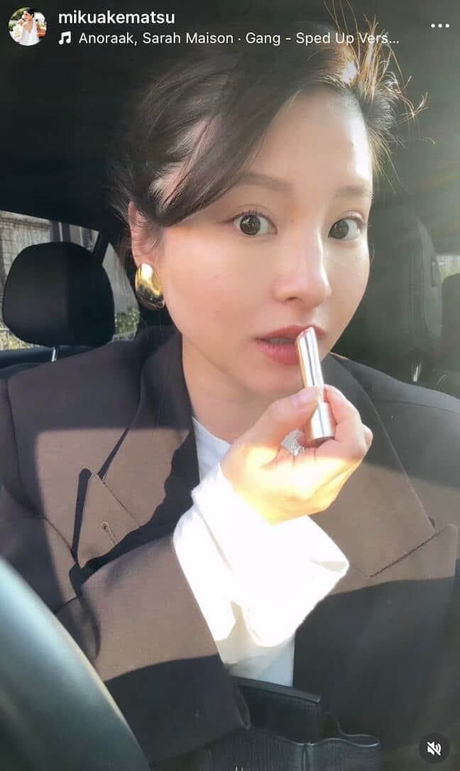 明松美玖さんのインスタグラム（＠mikuakematsu）より