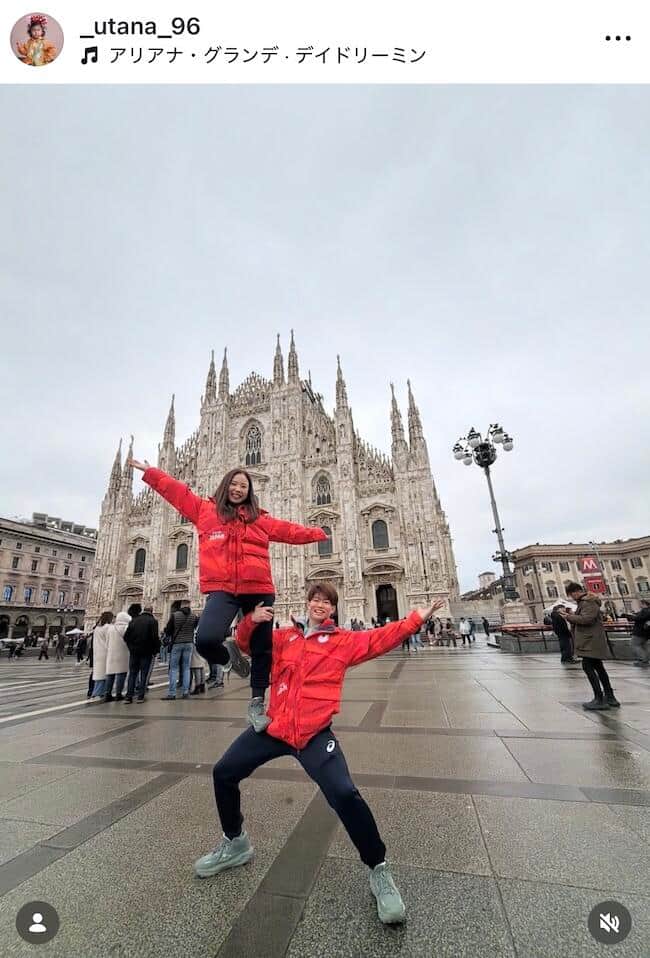 吉田唄菜選手のインスタグラム（＠_utana_96）より