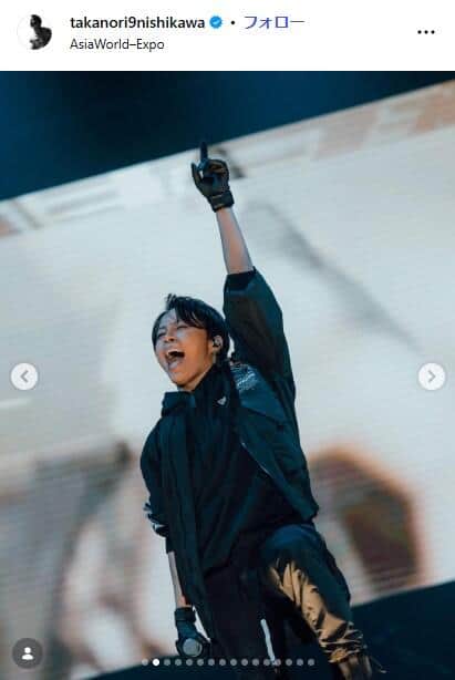 西川貴教さんのインスタグラム（＠takanori9nishikawa）より