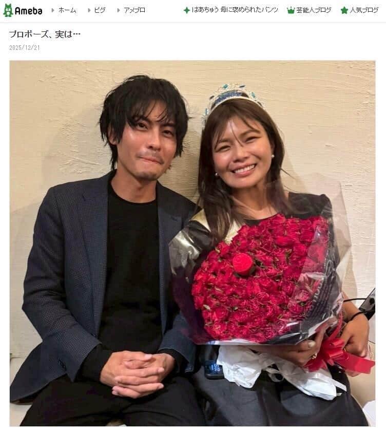 クロさんと綿島光一さん。綿島さんの2025年12月21日のブログエントリーより